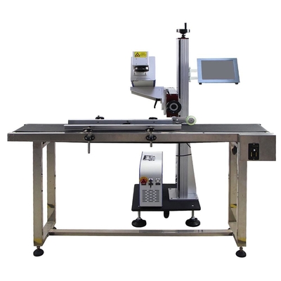 20w 30w Flying CO2 Laser Marking Machine With Conveyor